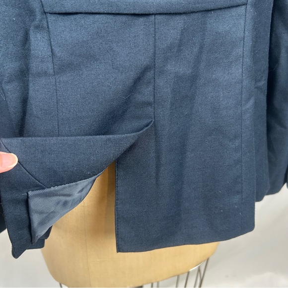 The Limited Classic Navy Blue Two Button Front Blazer Suit Jacket Size 12 - Picture 7 of 14